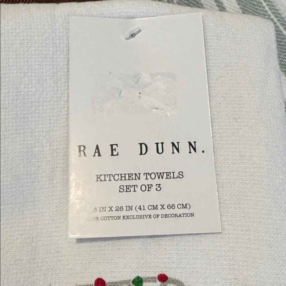 🌲Rae Dunn 'Home Sweet Home' Towels - White and Green